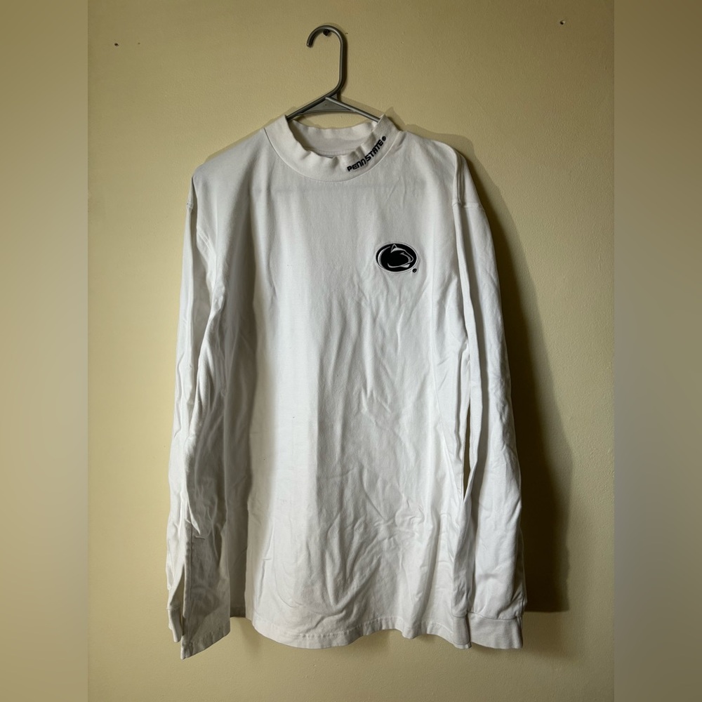 Y2K Penn State Embroidered White Turtleneck